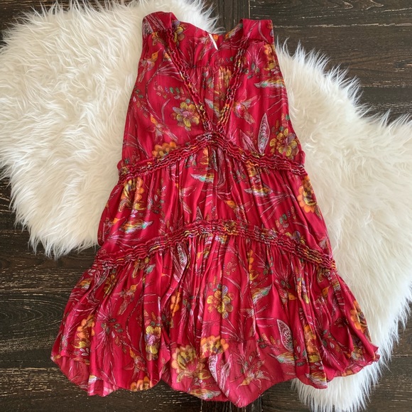 Free People Tops - Free people floral tunic dress. Boho flower top